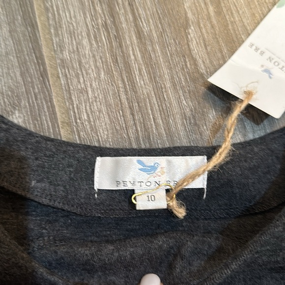 Peyton Bre boutique size 10 gray light cotton blend poncho sweater NWT. ⭐️new⭐️ - Picture 3 of 3